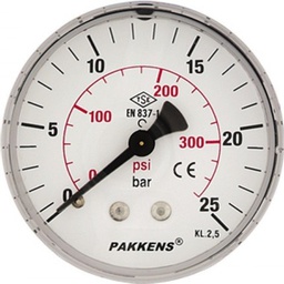 [MANOMETRE] PAKKENS MANOMETRE 0-6BAR